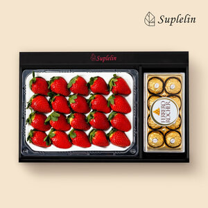 [수플린] 베리랑 초코랑 금실 딸기 &amp; 페레로로쉐 선물세트(딸기 400g, 로쉐 8입)
